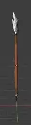 3D glaive hammer 3D model