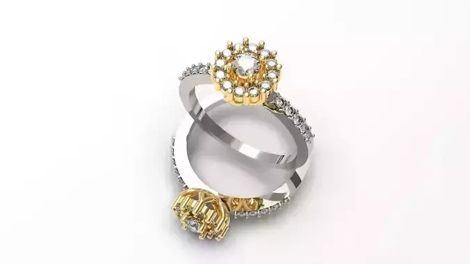 Fine female ring with stones