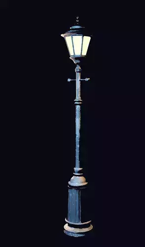 Street lamp of the 18th and 20th centuries