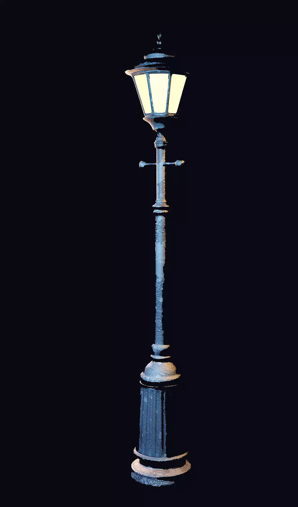 Street lamp of the 18th and 20th centuries Low-poly 3D model