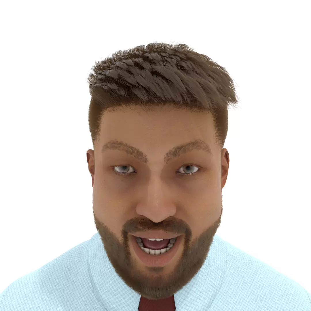Man Rigged 3D model_0