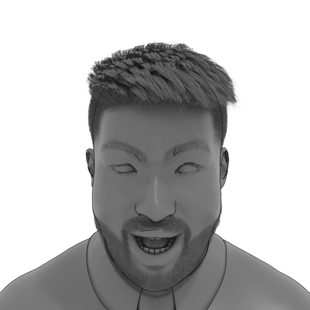 Man Rigged 3D model_10