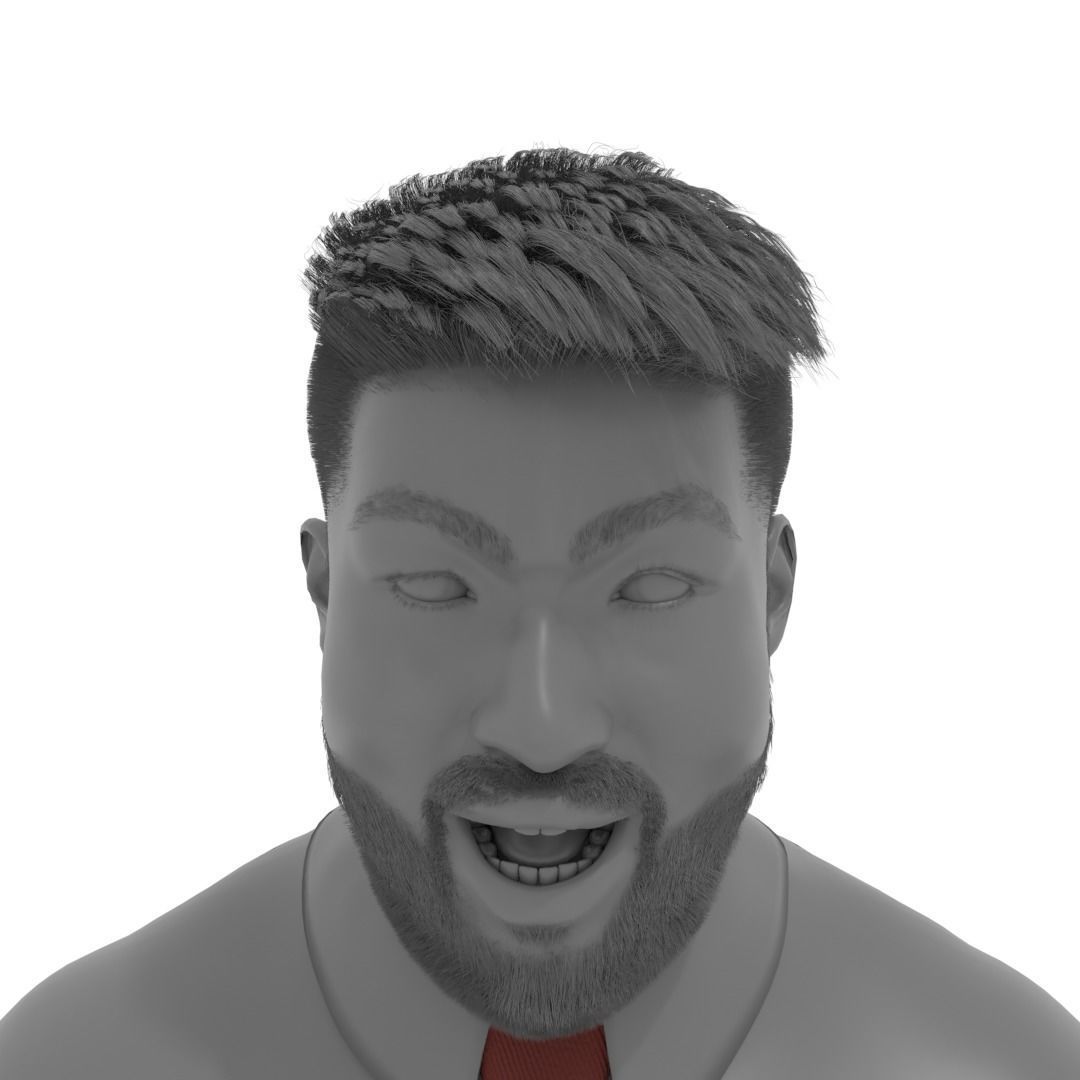 Man Rigged 3D model_9