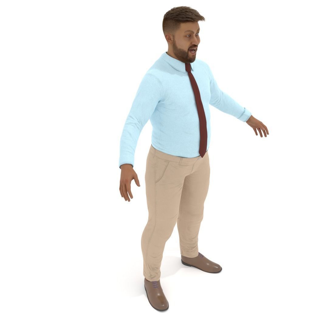 Man Rigged 3D model_3