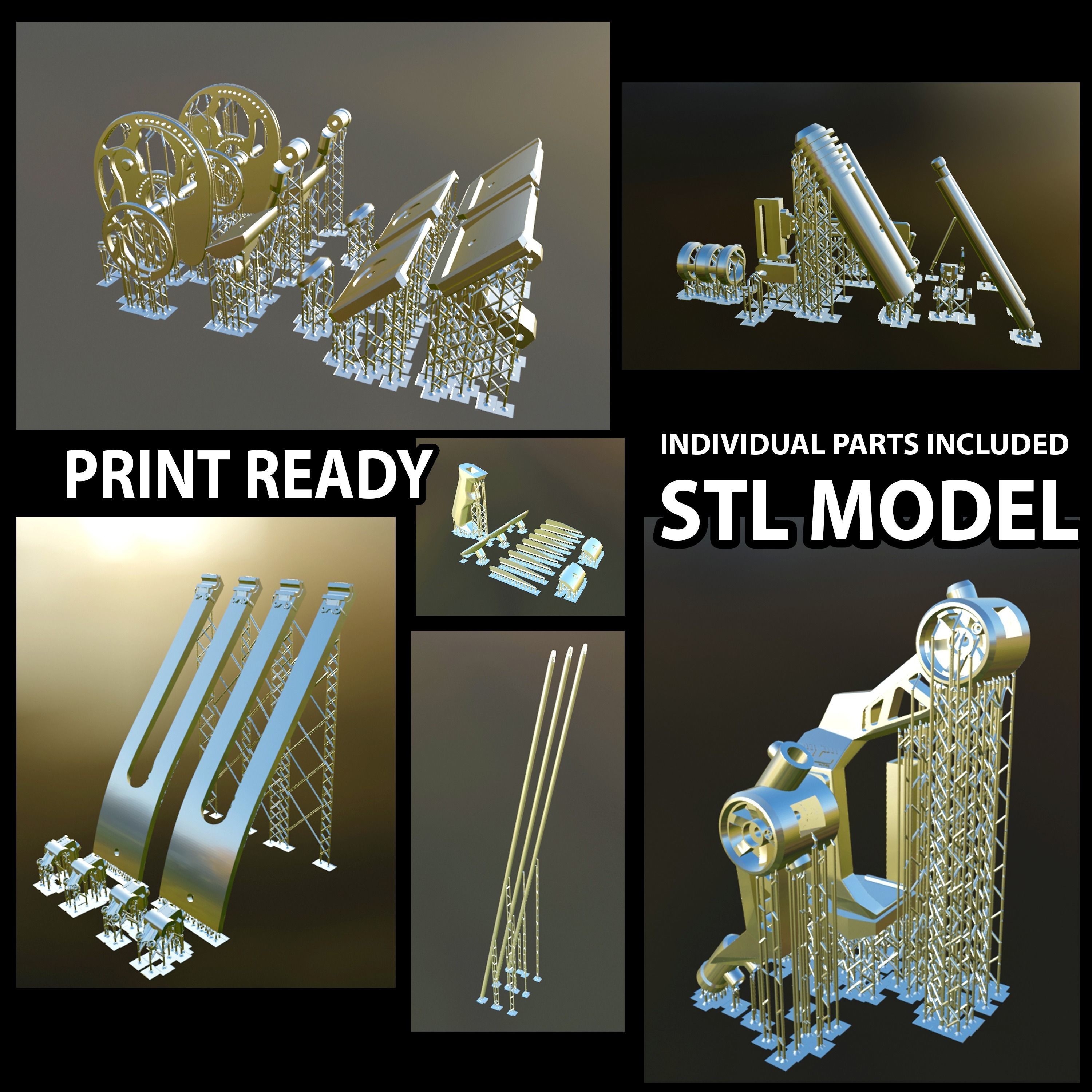 20 inch TROPHY MINI TACTICAL COMPOUND BOW  3D print model_1