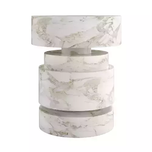 Mogador solid marble side tables by James Devlin Studio