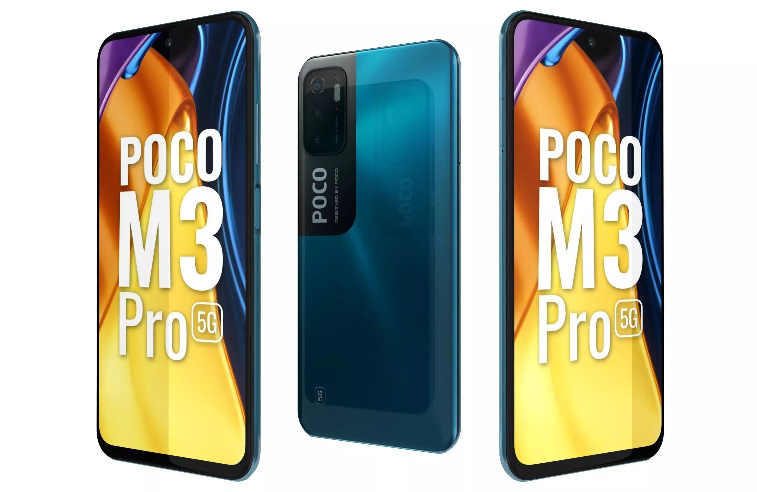 Xiaomi Poco M3 Pro 5G Cool Blue 3D model