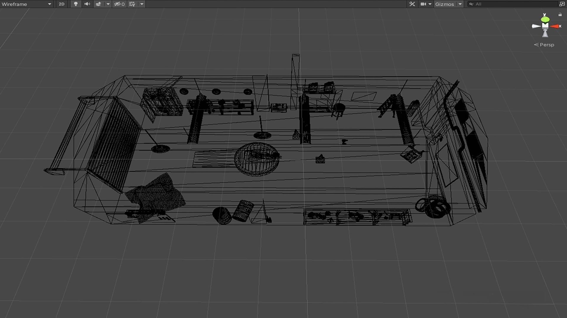 Low poly Battle bot Garage Low-poly 3D model_6