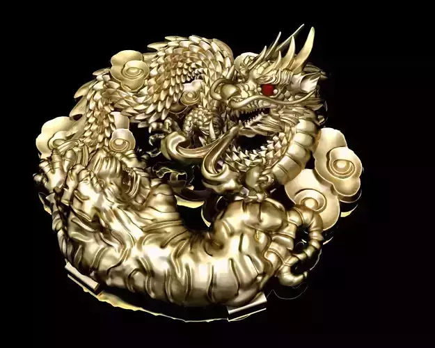  dragon and tiger  pendants  3D print model