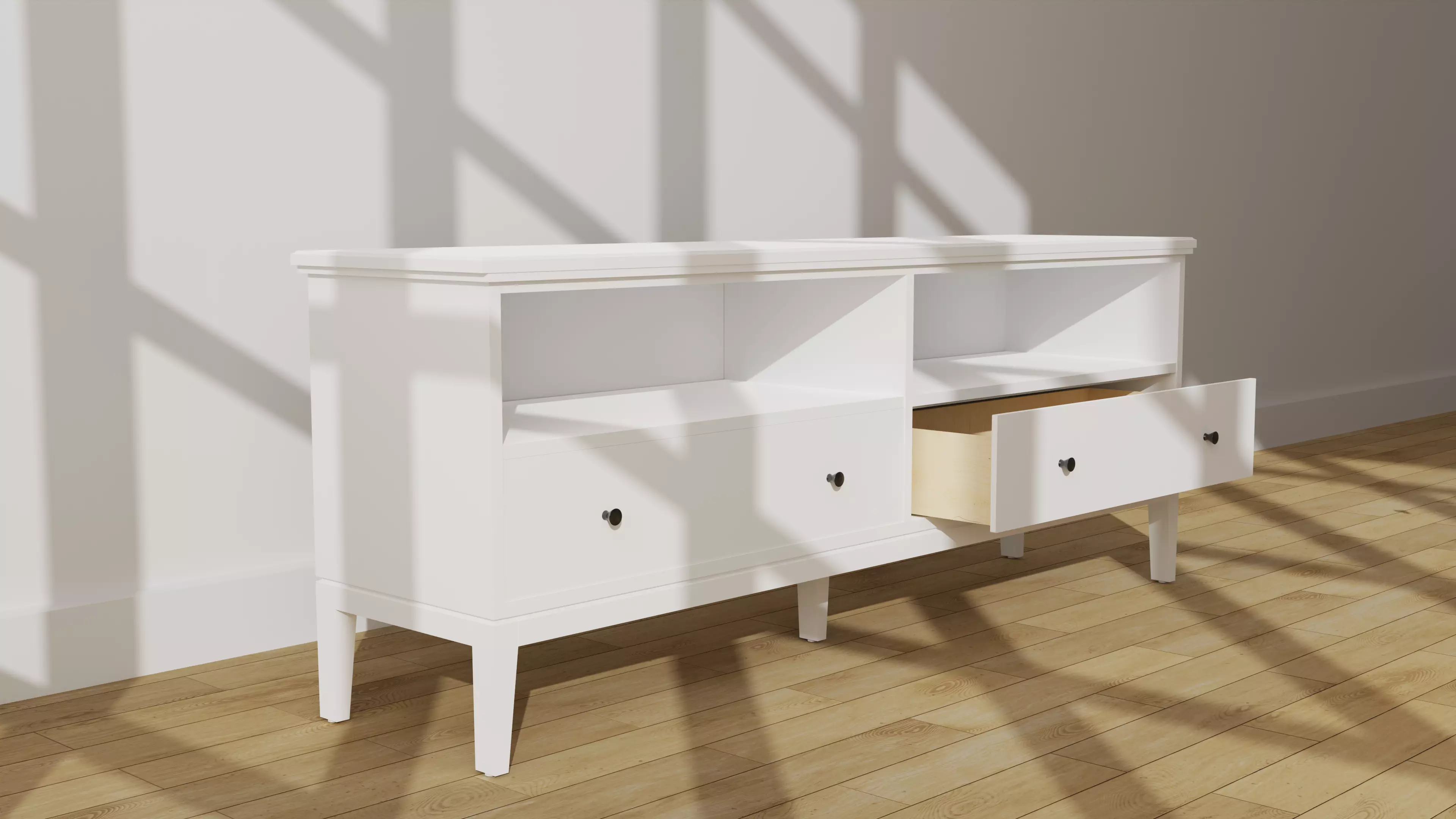 IDANAS Ikea white Console 3D model