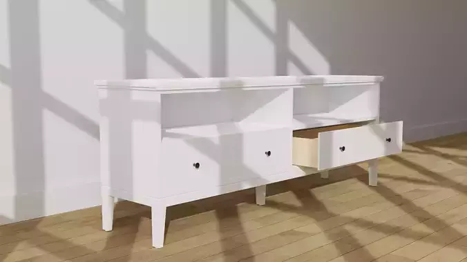 IDANAS Ikea white Console 3D model