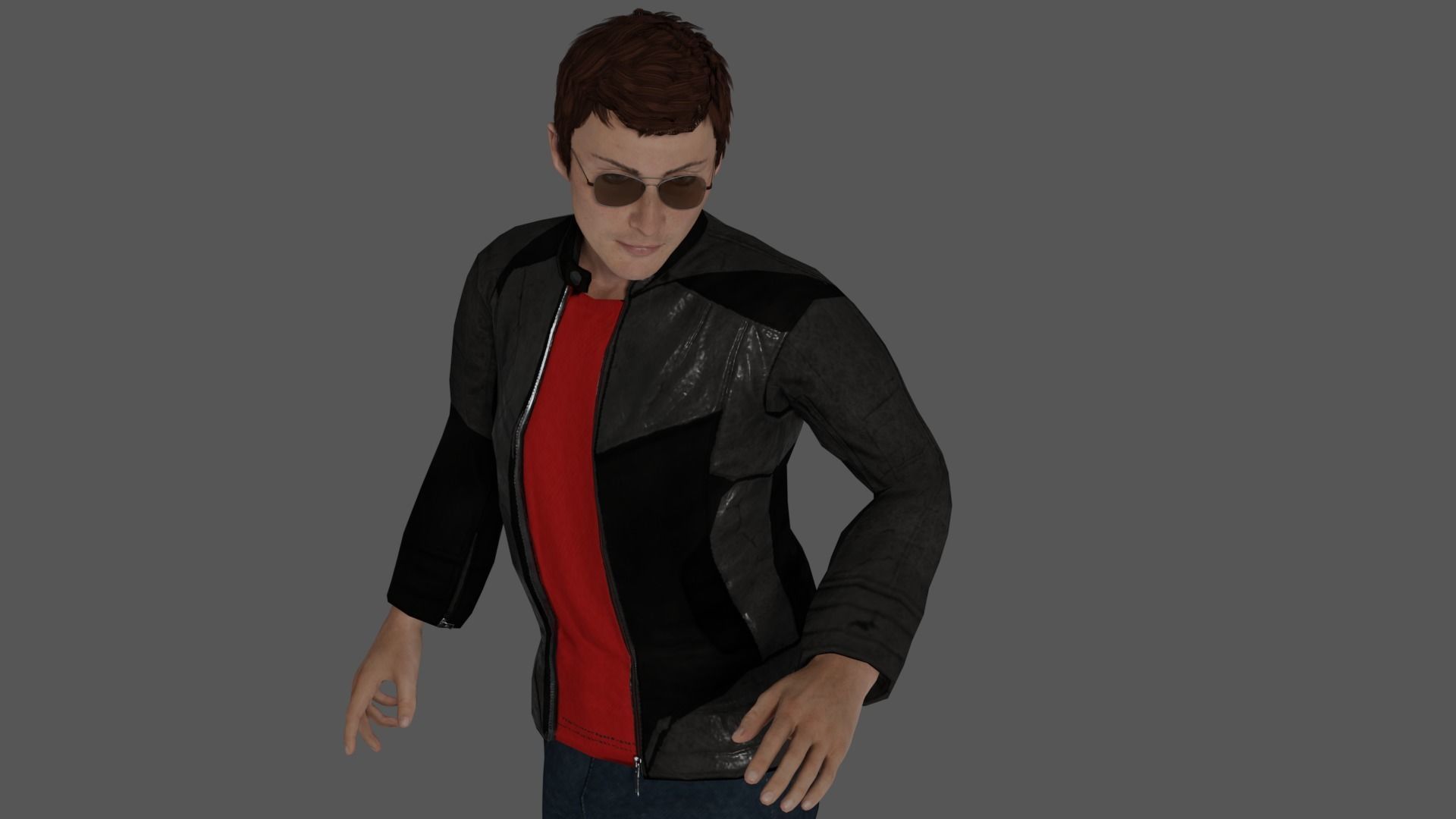 Rigged Male Character 24 3D model_24