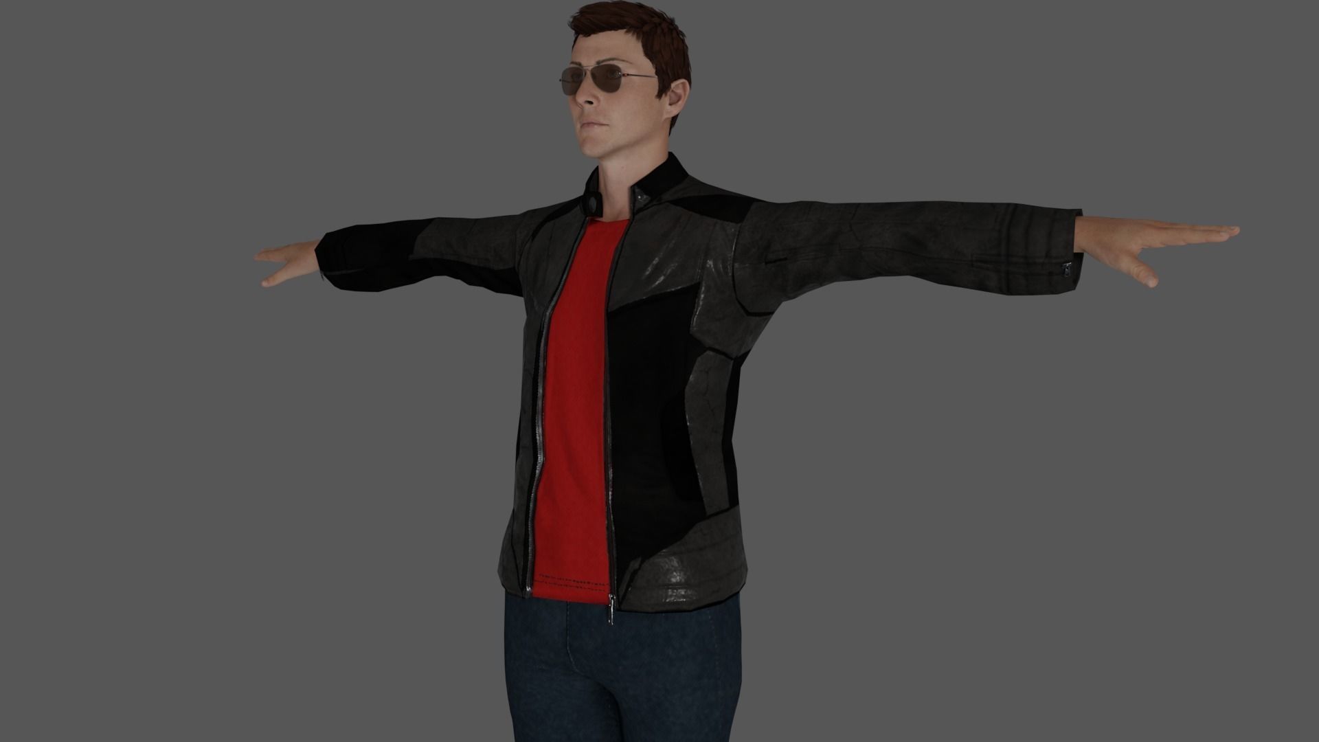 Rigged Male Character 24 3D model_13