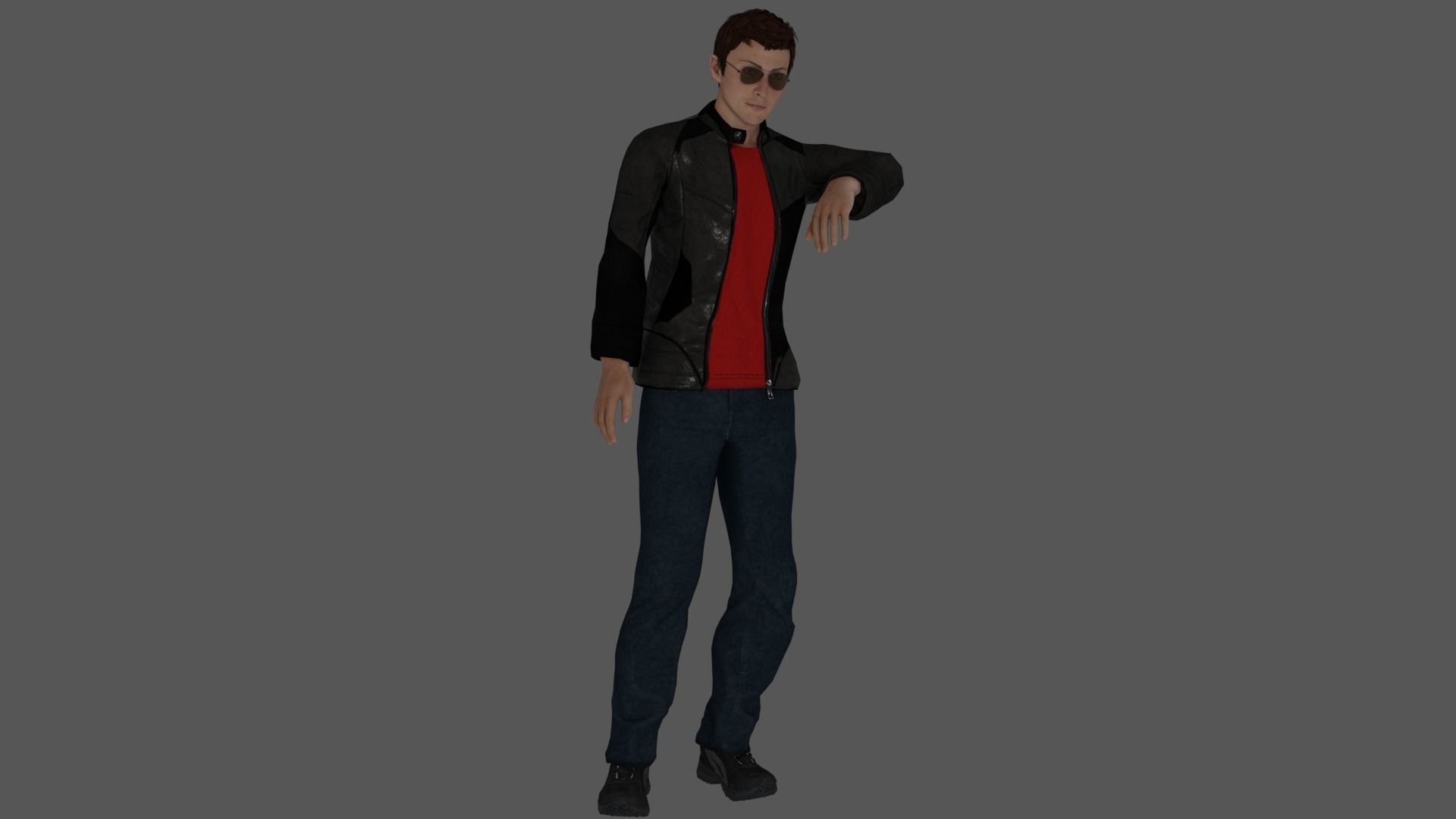 Rigged Male Character 24 3D model_15