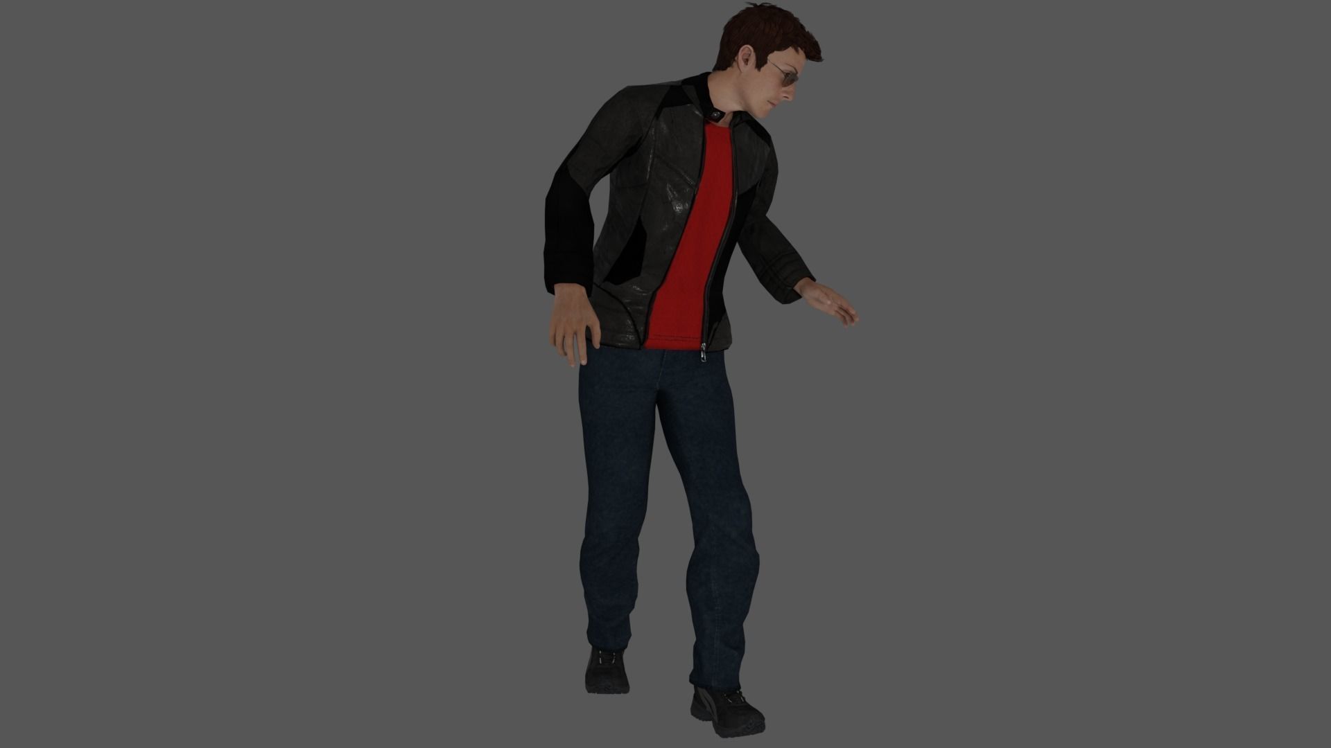 Rigged Male Character 24 3D model_20