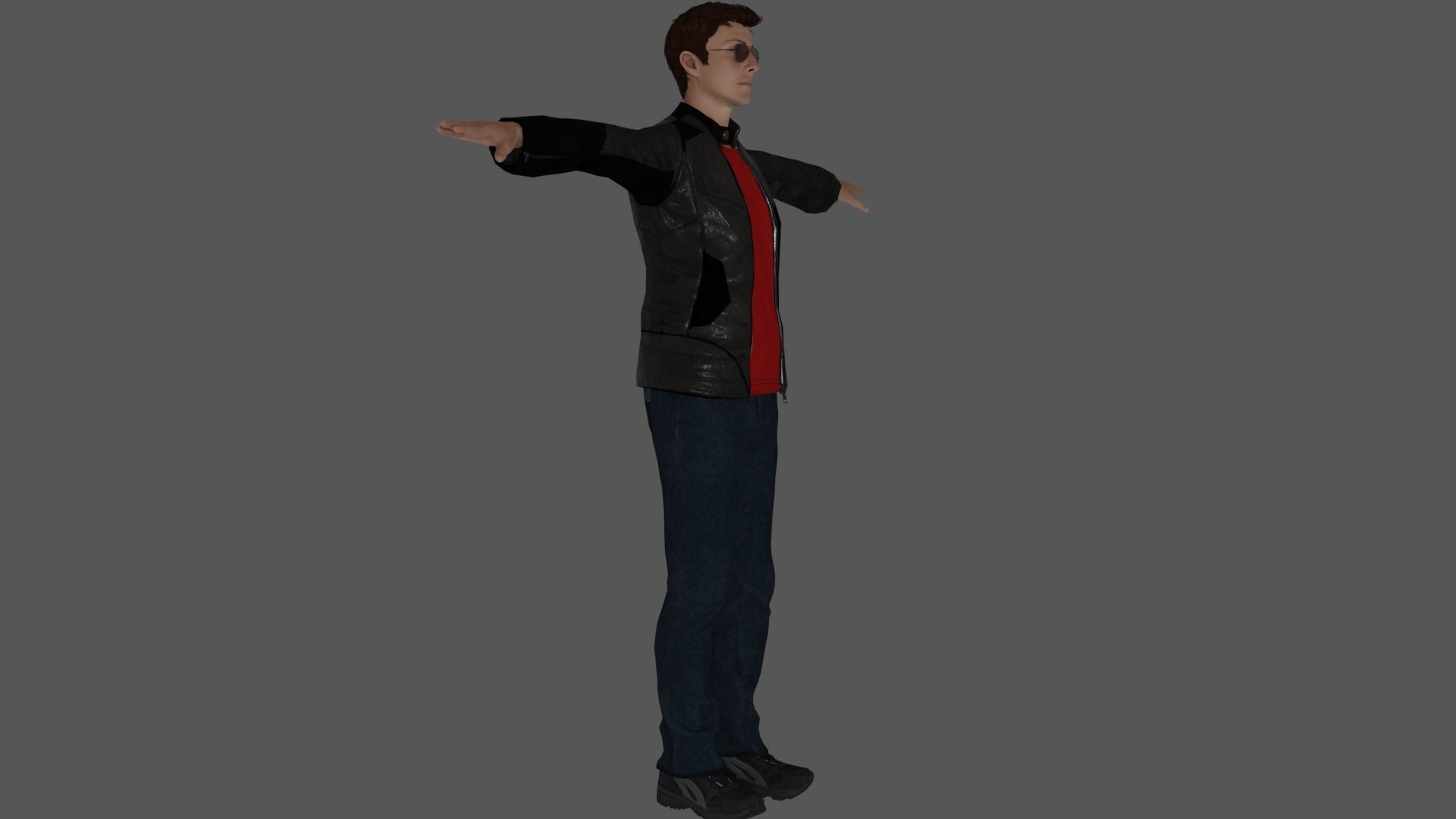 Rigged Male Character 24 3D model_3