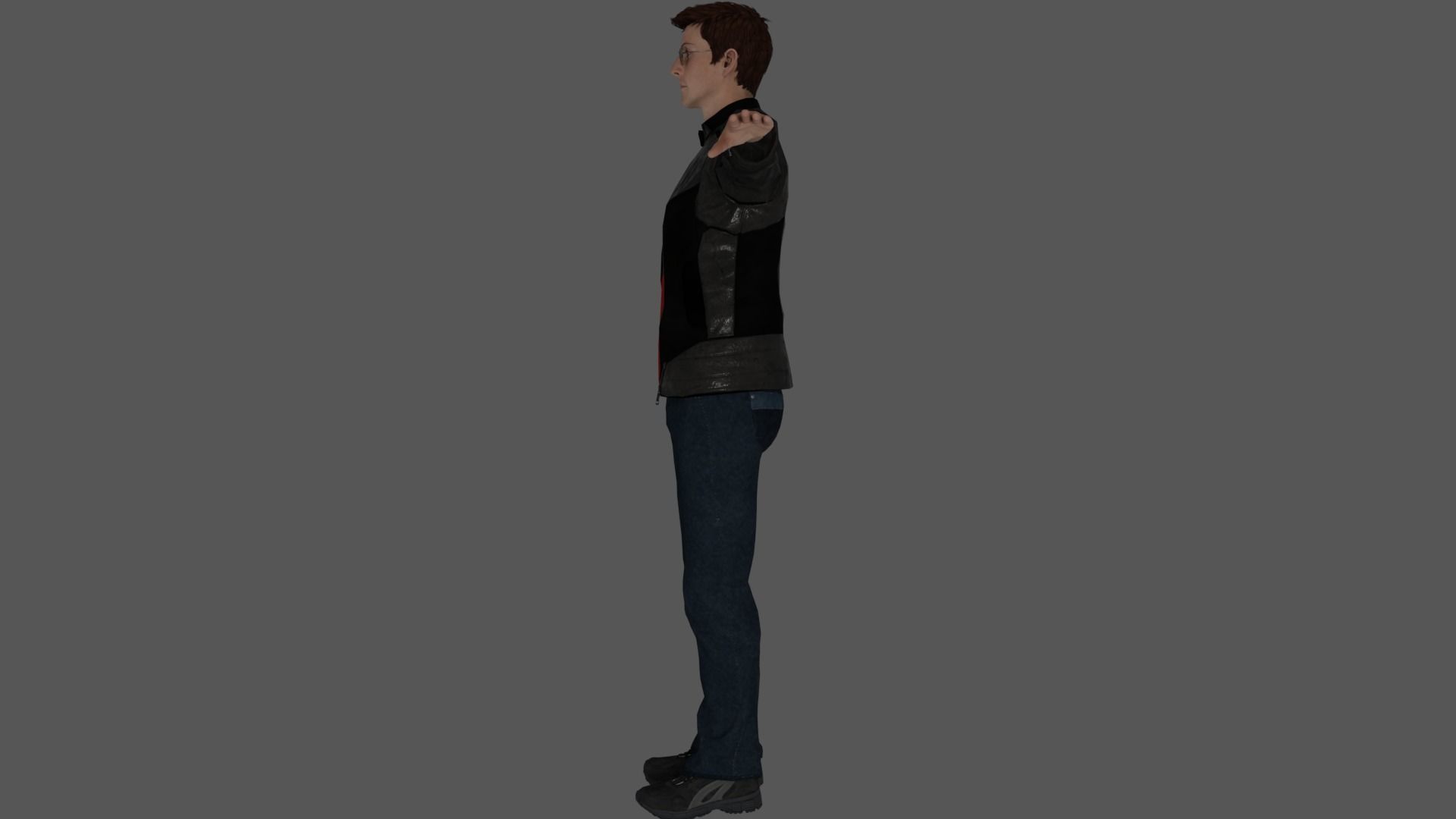 Rigged Male Character 24 3D model_10