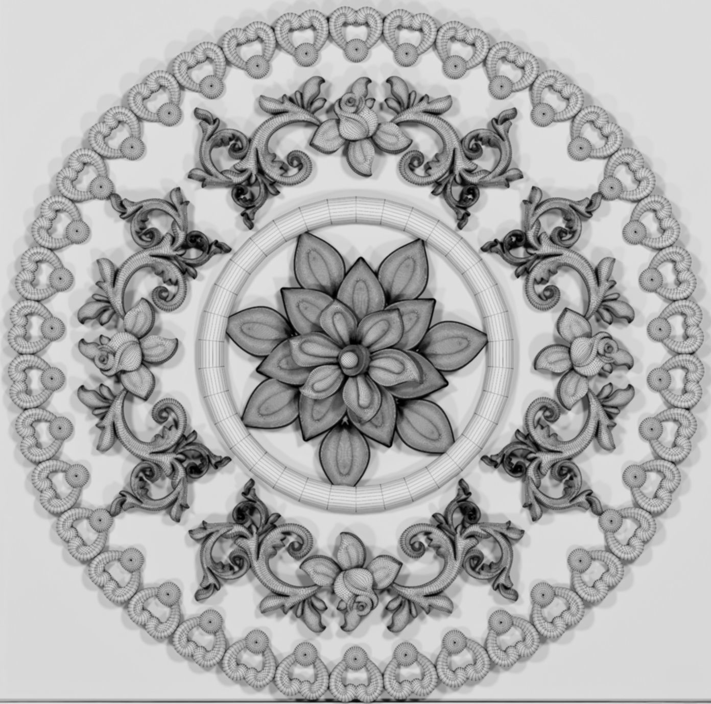 Dekore Ornament 01 3D model_4