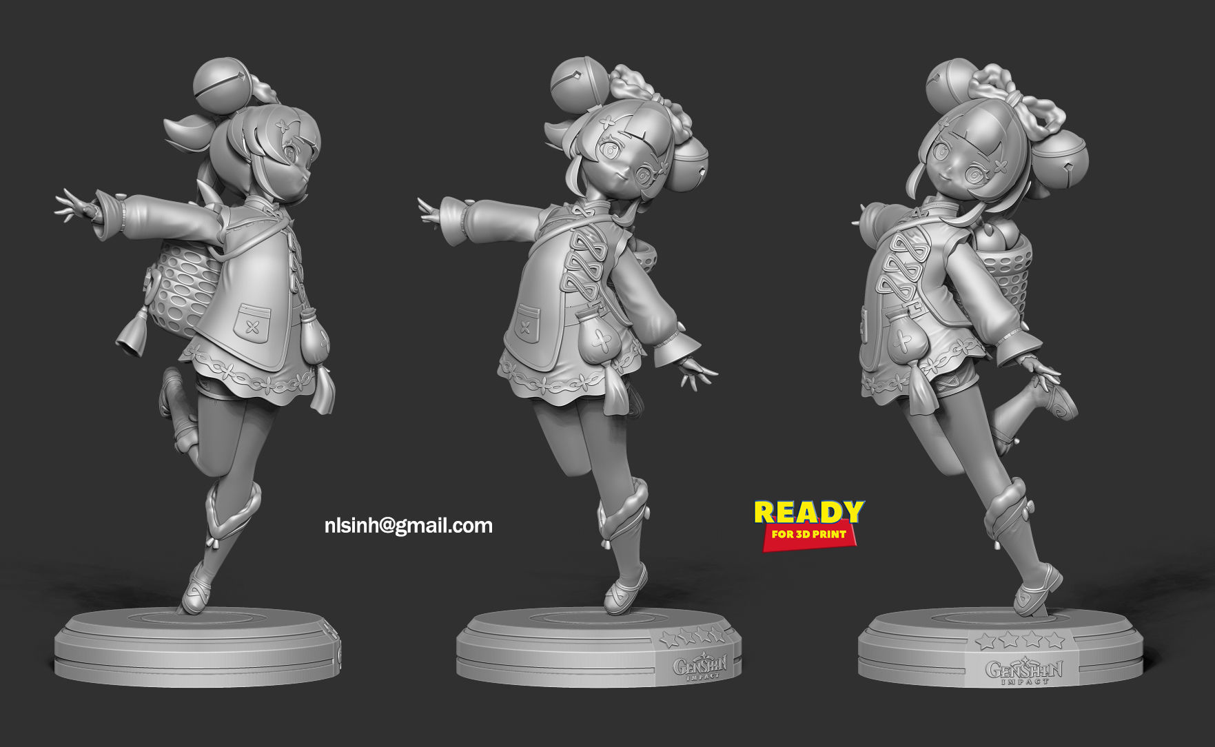 Yaoyao - Genshin Impact Fanart 3D print model_3