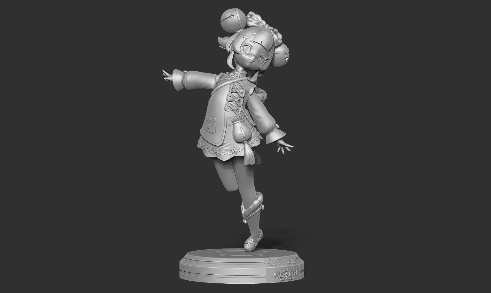 Yaoyao - Genshin Impact Fanart 3D print model_8