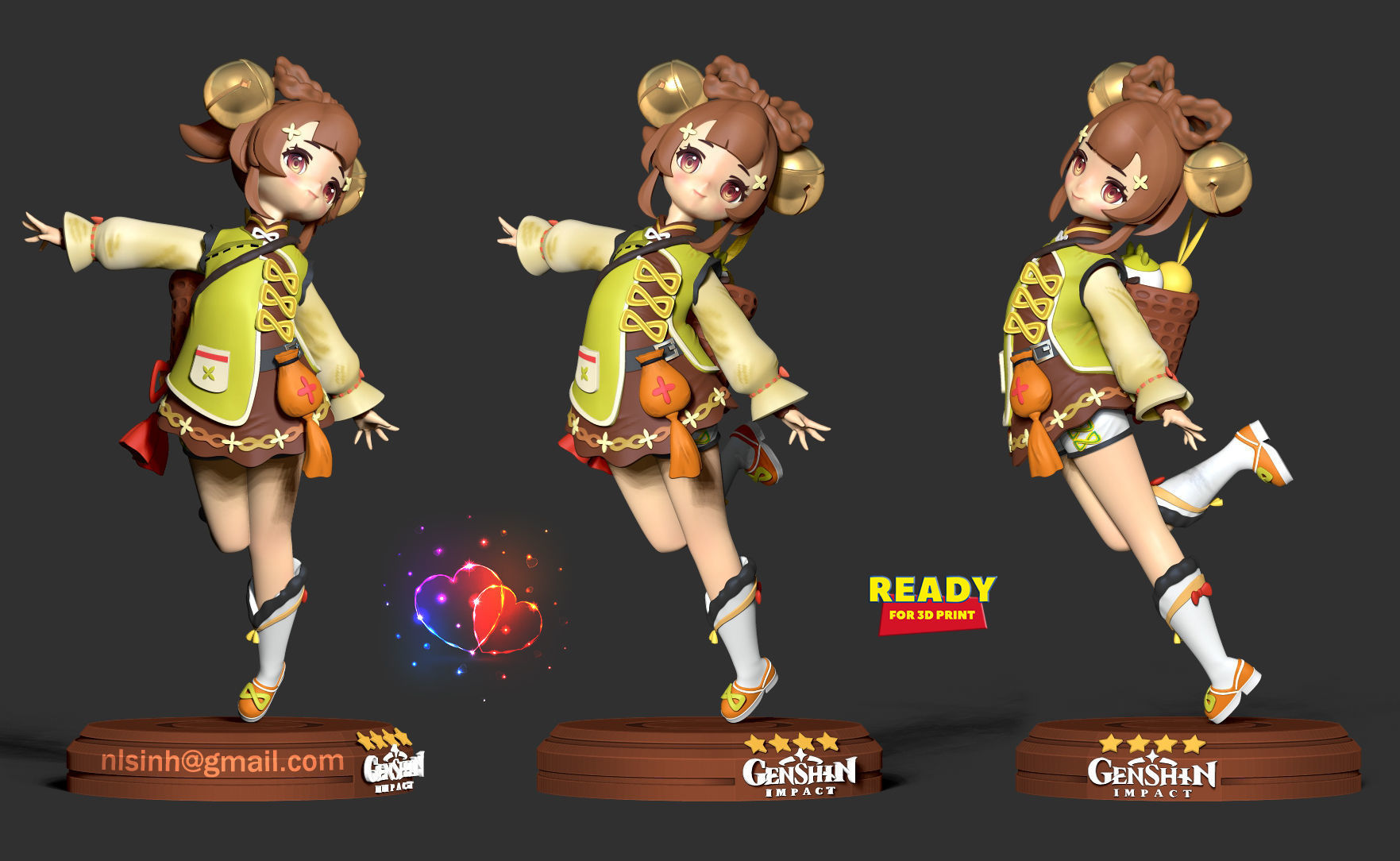 Yaoyao - Genshin Impact Fanart 3D print model_1