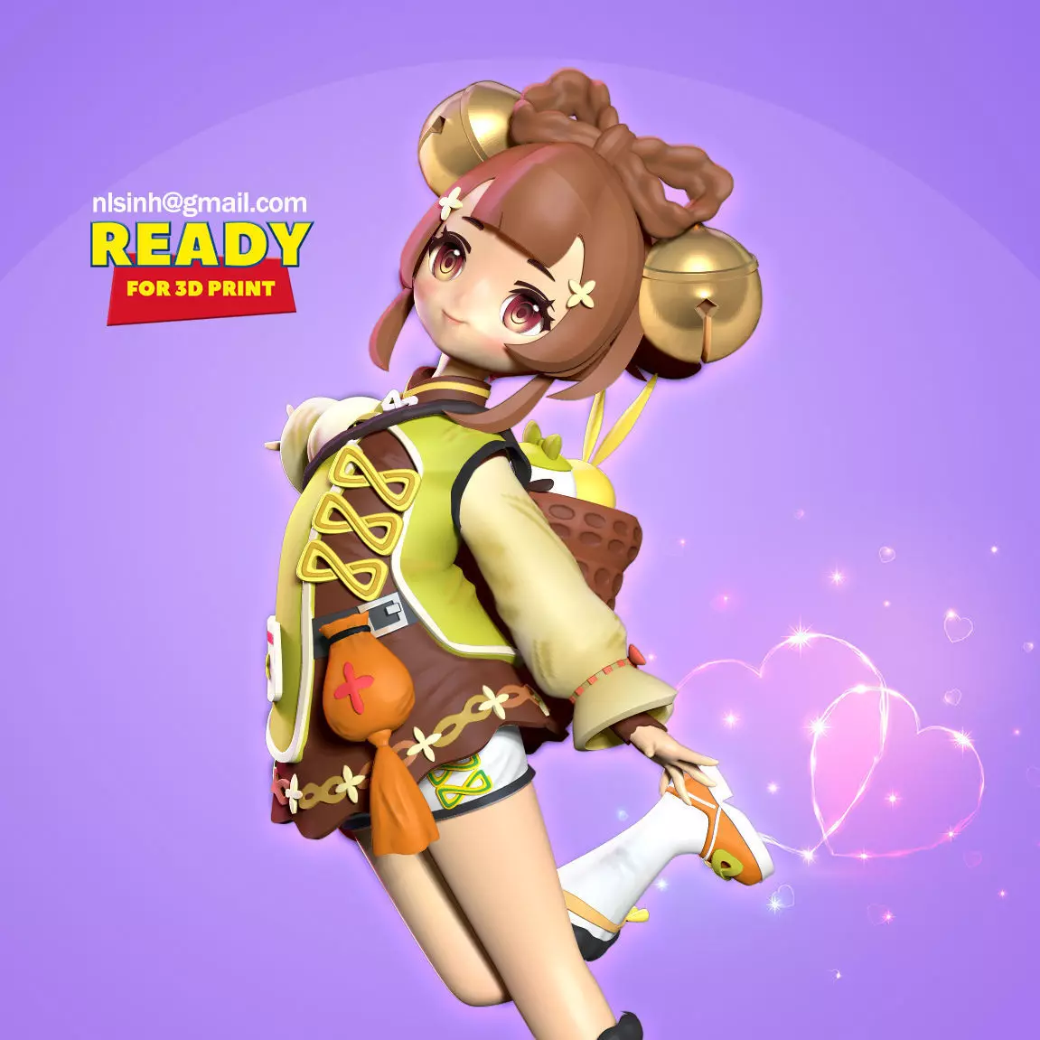 Yaoyao - Genshin Impact Fanart 3D print model_0