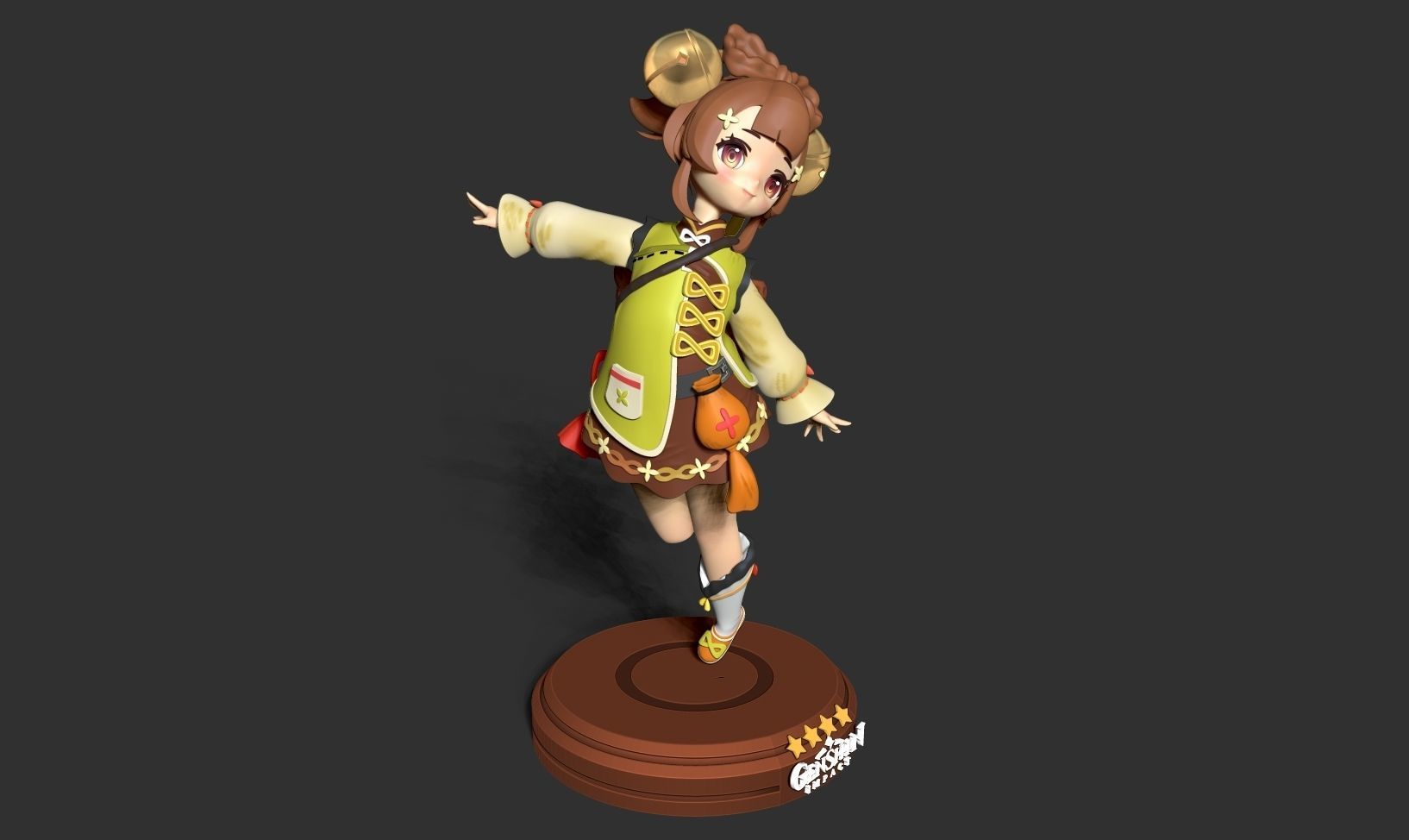 Yaoyao - Genshin Impact Fanart 3D print model_15