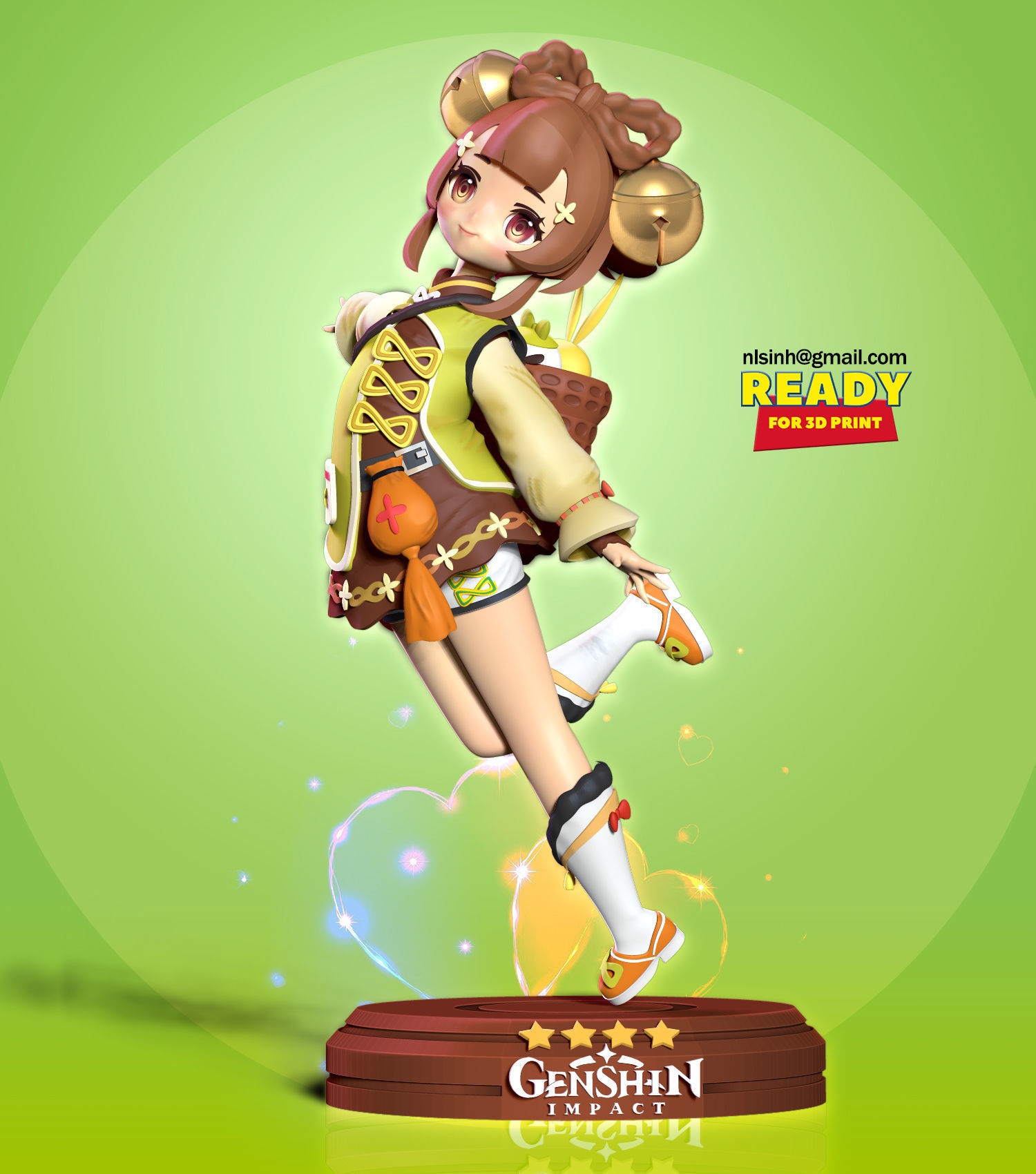 Yaoyao - Genshin Impact Fanart 3D print model_5