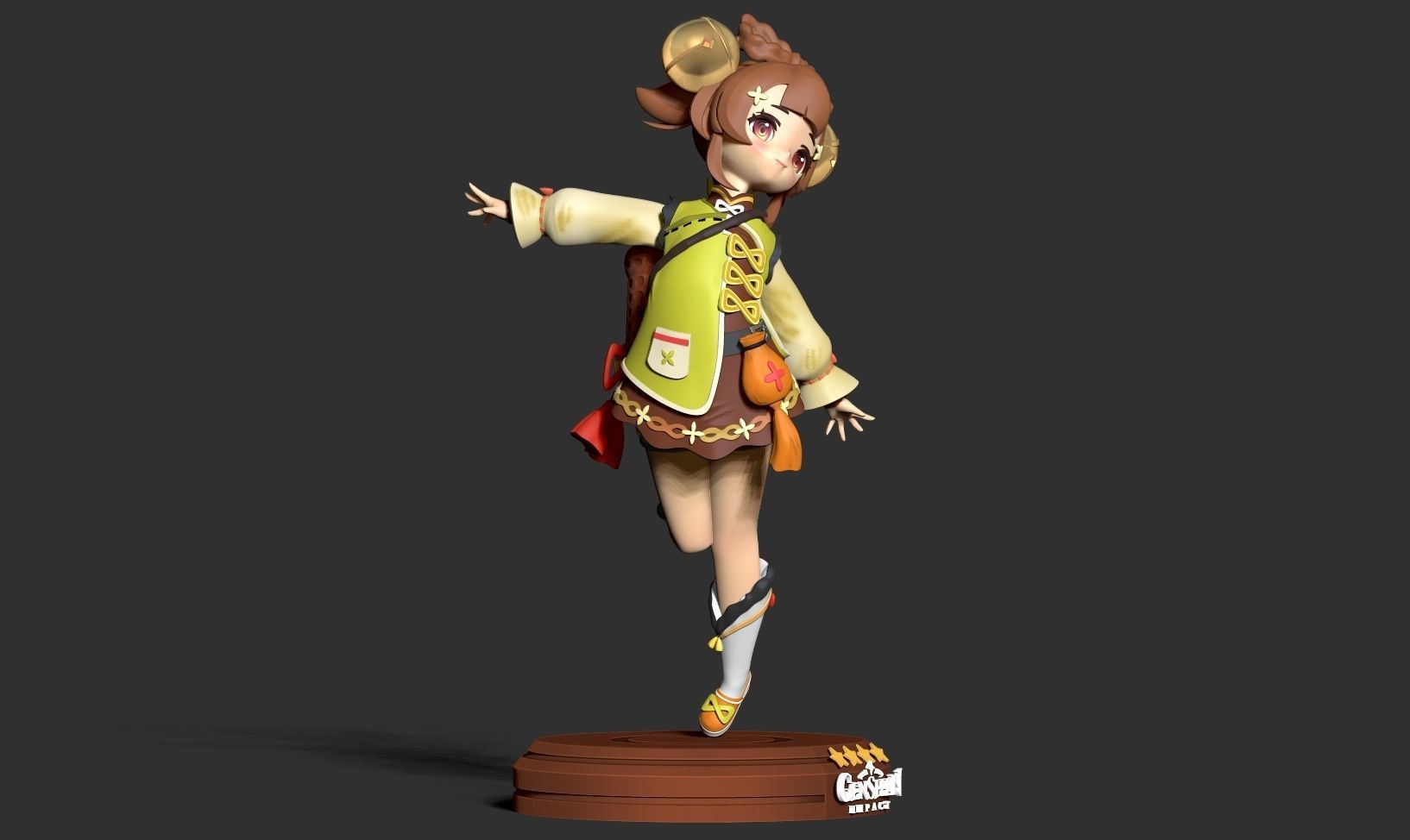 Yaoyao - Genshin Impact Fanart 3D print model_11