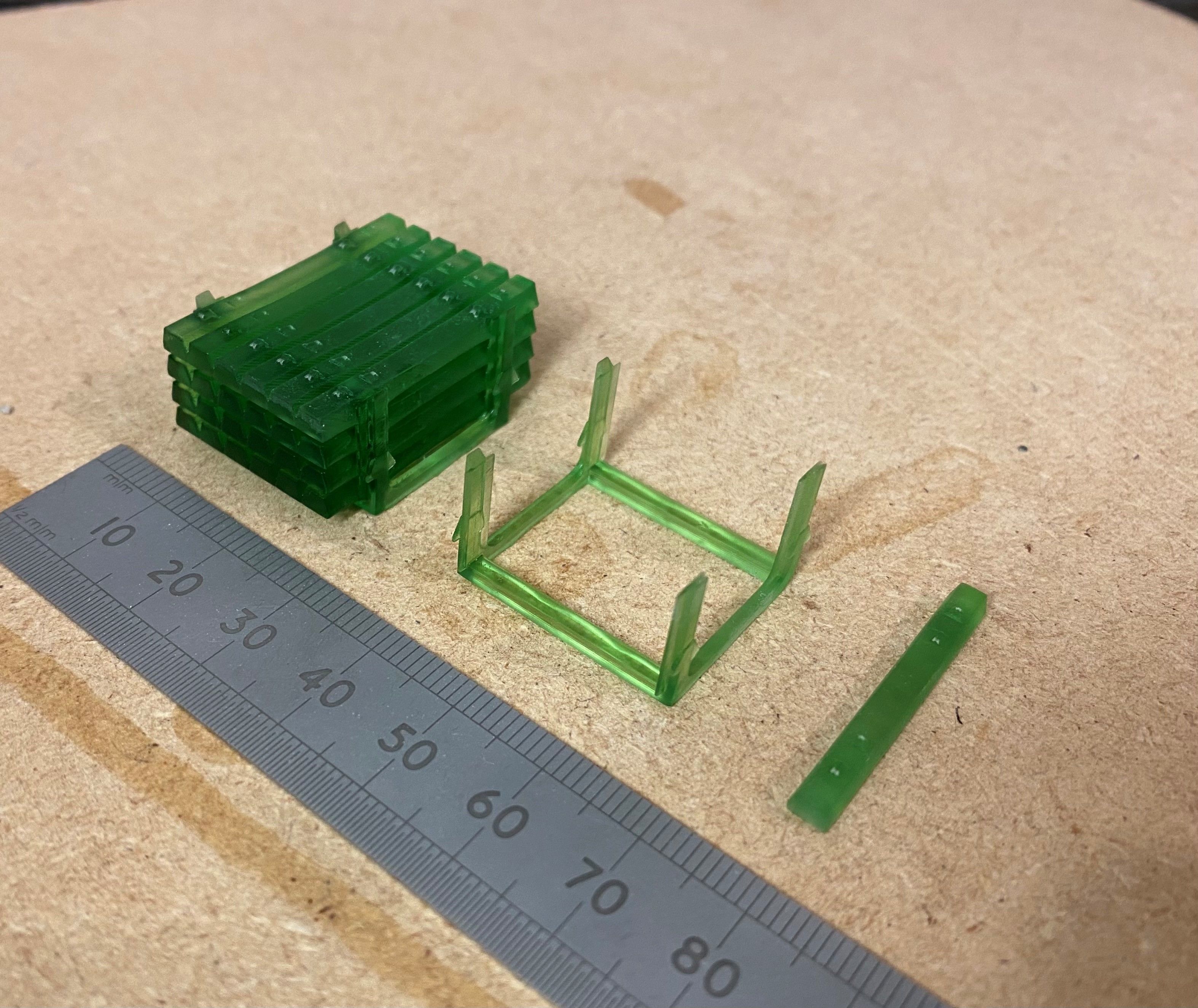 Model Railway Concrete Sleepers in Transportation Frame 3D print model_15