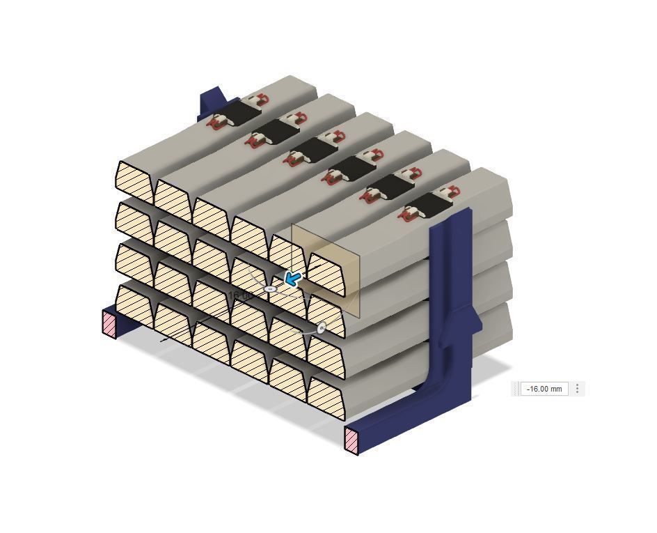 Model Railway Concrete Sleepers in Transportation Frame 3D print model_12