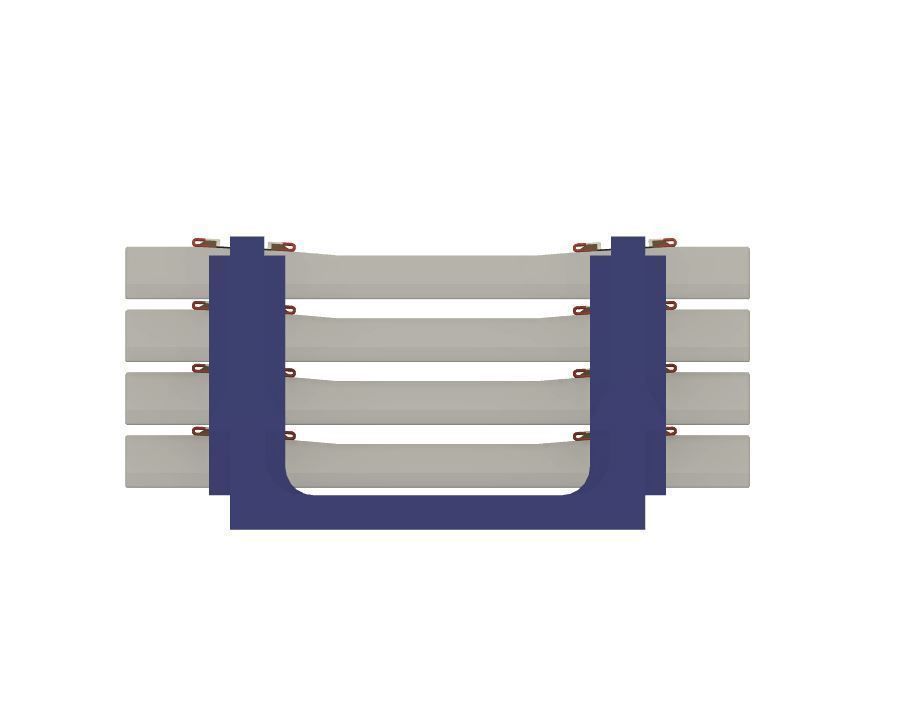 Model Railway Concrete Sleepers in Transportation Frame 3D print model_6