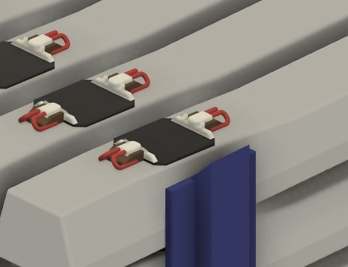 Model Railway Concrete Sleepers in Transportation Frame 3D print model_4