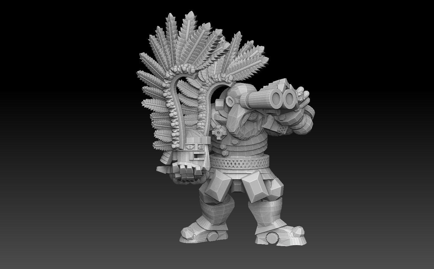 Space Dwarves Heavy Squad ROYALTY FREE VERSION 3D print model_2