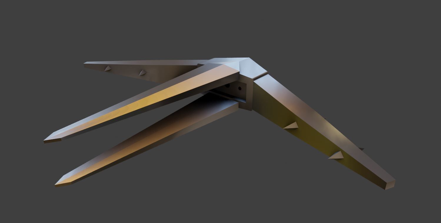 Aerondight Witcher 3 silver sword of Lady of the Lake 3D print model_18