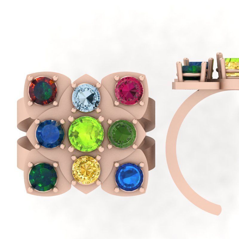 3d-Model difference ring 3D print model_12