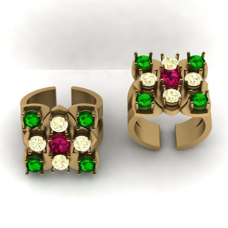 3d-Model difference ring 3D print model_4