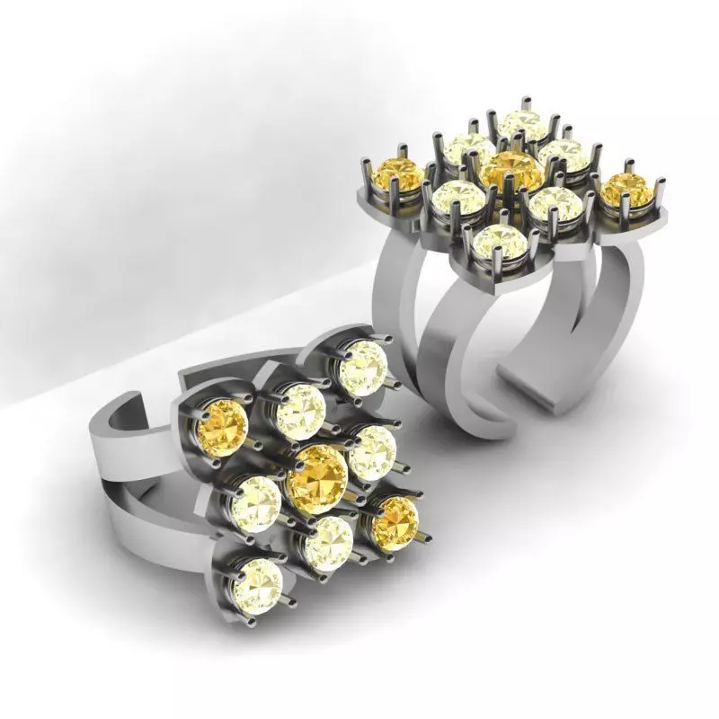 3d-Model difference ring 3D print model_0