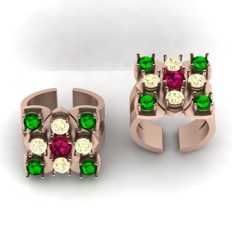 3d-Model difference ring 3D print model_10