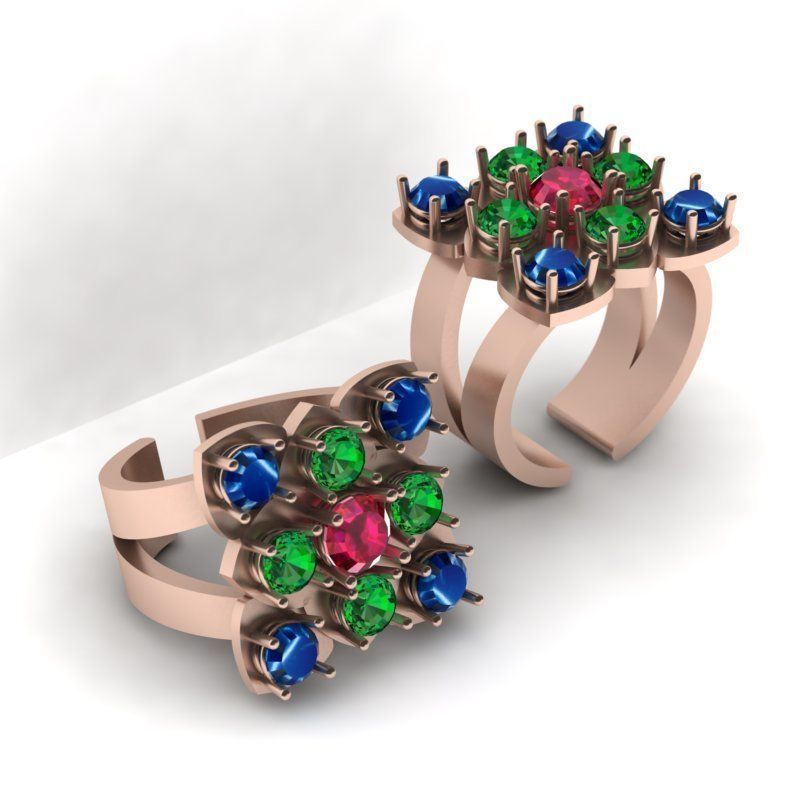 3d-Model difference ring 3D print model_7