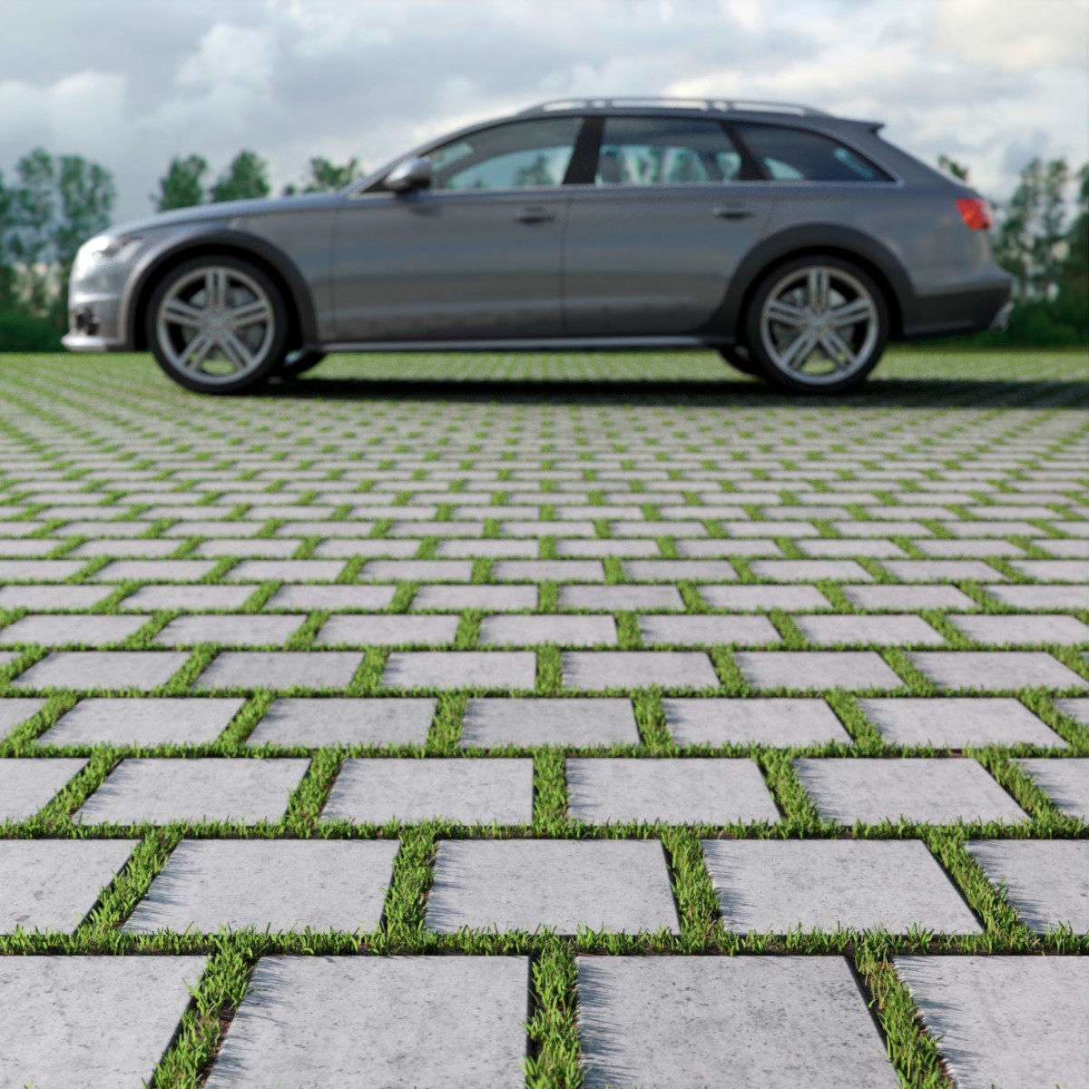 Eco parking tile 3 3D model_3