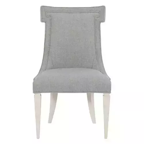 Domaine Wingback Side Chair in Gray 3D model