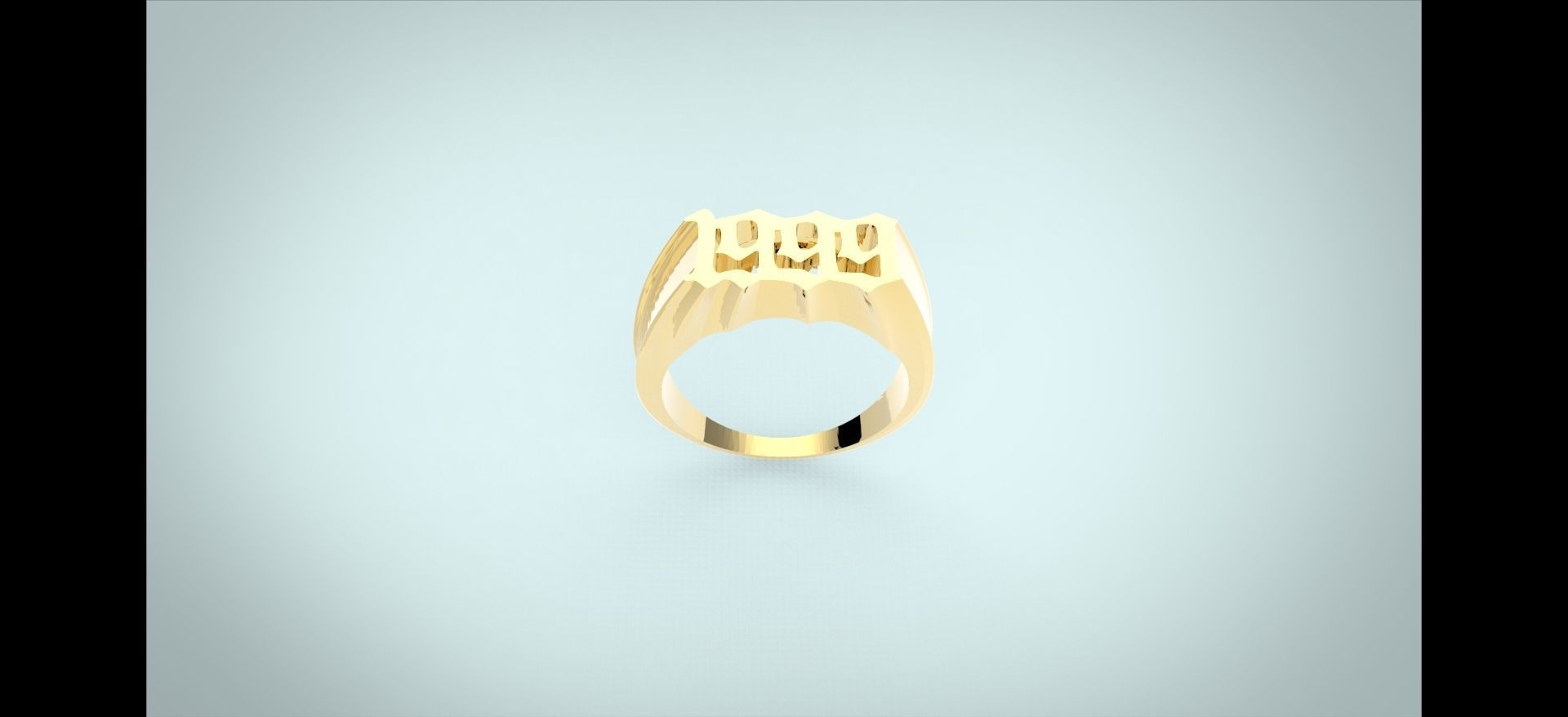 1999 ring 3D print model_1