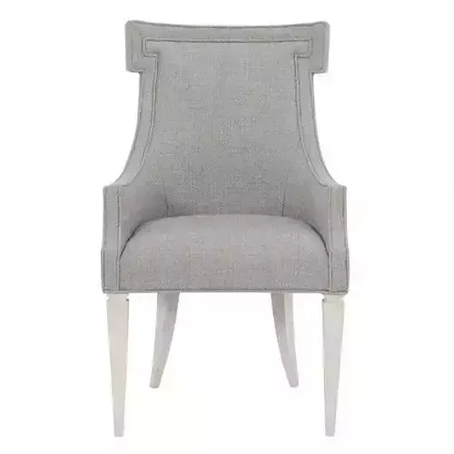 Domaine Wingback Arm Chair in Gray 3D model