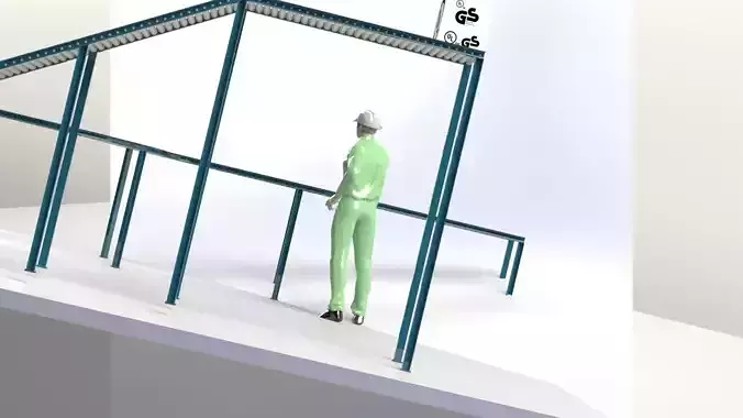 Roller Conveyor with Solidworks 3D model