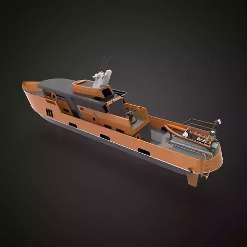 Rescue boat 3D model