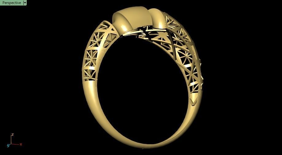 Turkish ring 3D print model_14