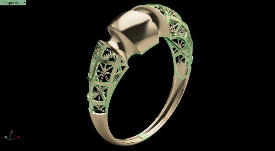 Turkish ring 3D print model_10
