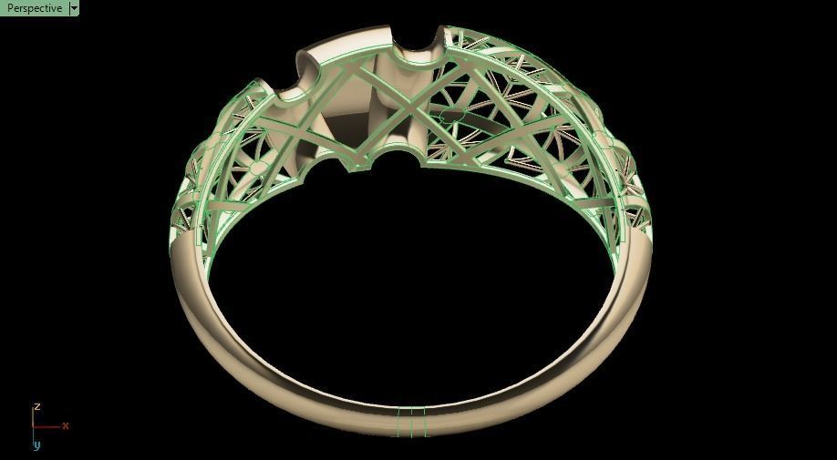 Turkish ring 3D print model_13
