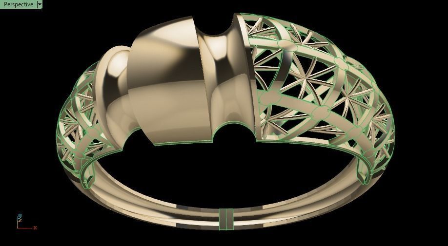 Turkish ring 3D print model_16